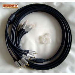 6 ways RCA MULTI CHANNEL AUDIO CABLE